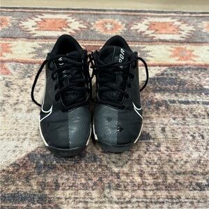 Nike Vapor Black and White kids Athletic cleats